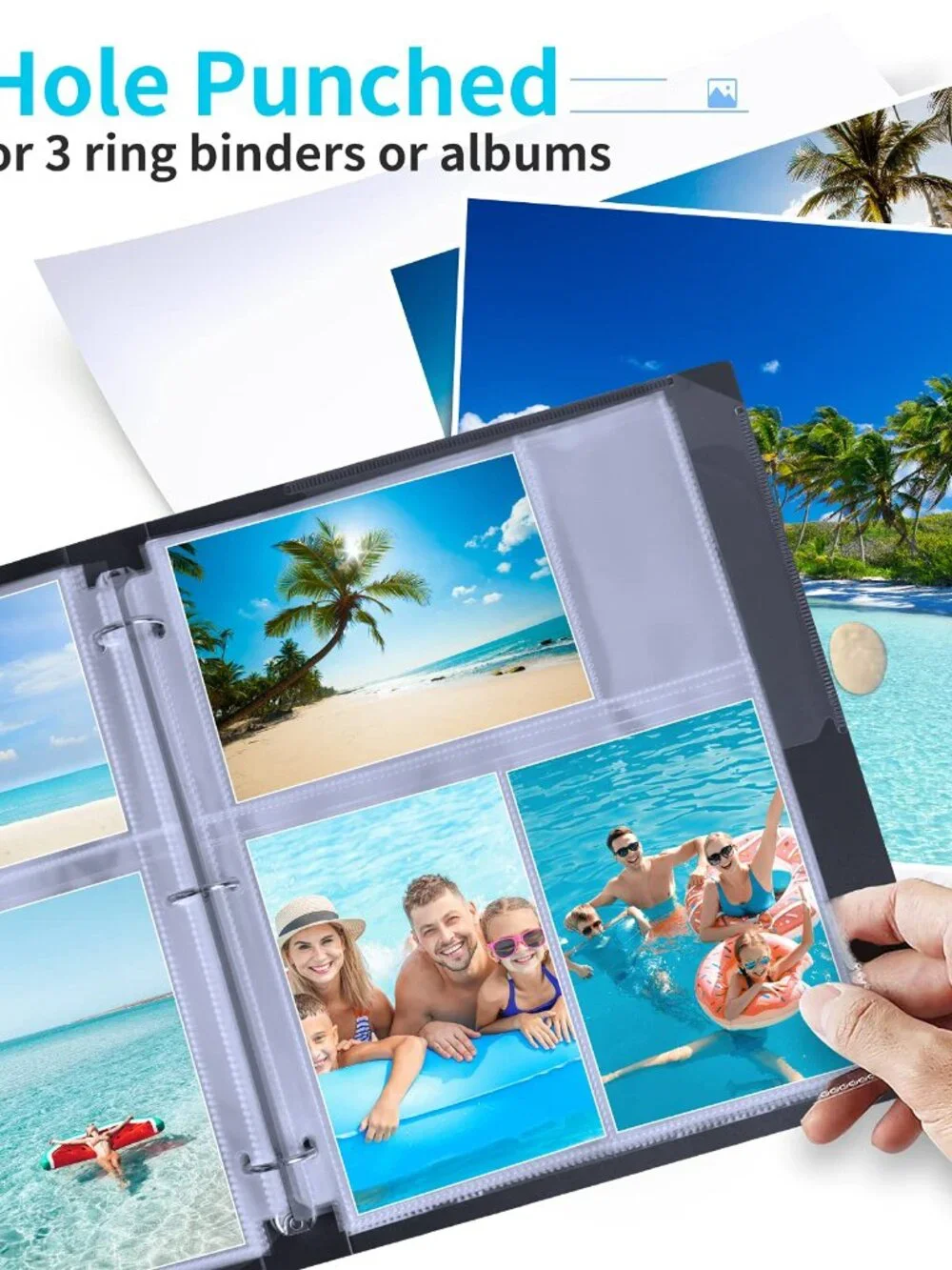 Fabmaker 30 Pack Photo Sleeves for 3 Ring Binder - (4x6, for 180 Photos), Archiv